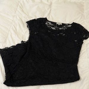 Black lace dress